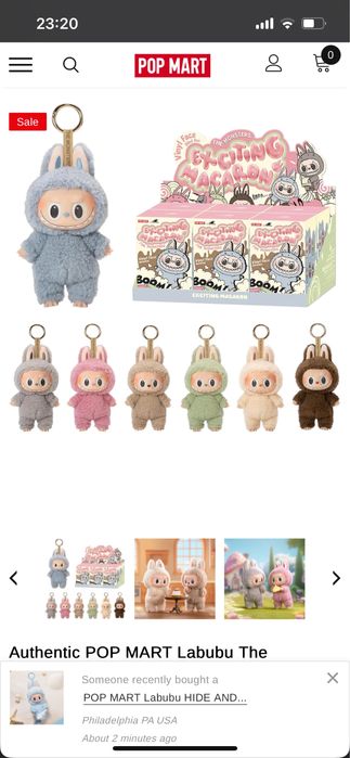 Игрушки POP MART Labubu blindbox лабубу