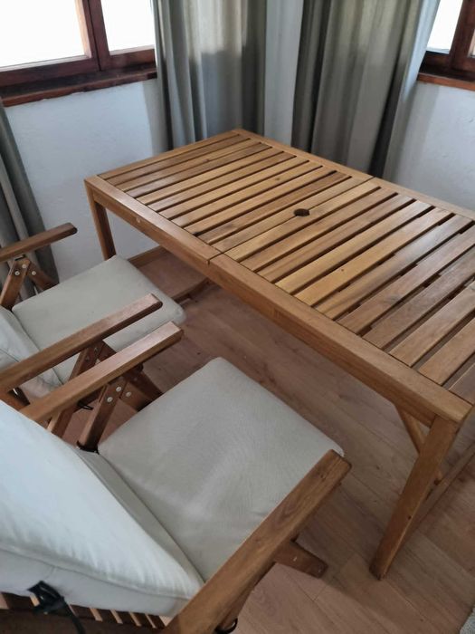 Дървена градинска маса IKEA NÄMMARÖ