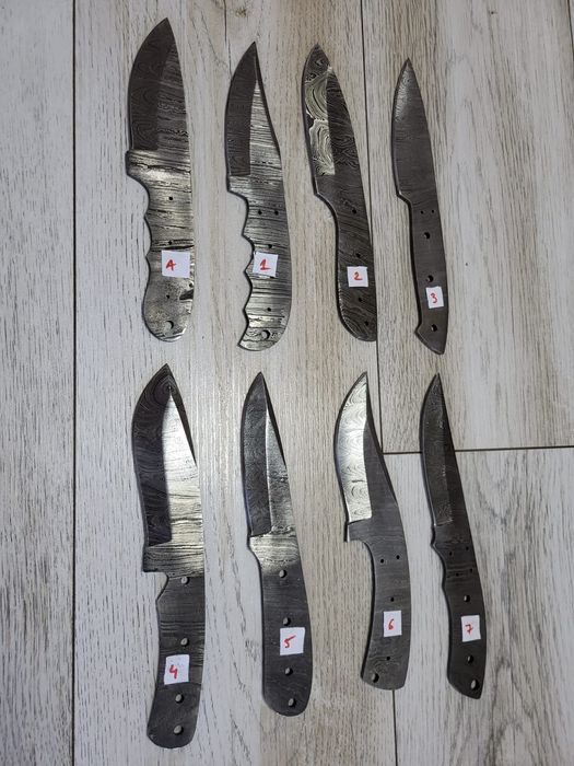 Lame cutit vânătoare otel damasc