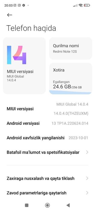 Redmi note 12S srochna sotiladi