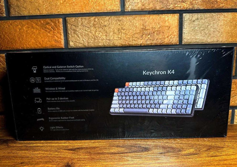 Keychron K4 V2 Wireless RGB - Red Switch | Доставка [Оригинал США]