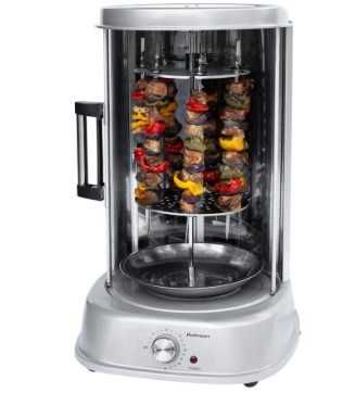 ГАРАНЦИЯ! Вертикален грил за пиле на грил и шишове 1800W