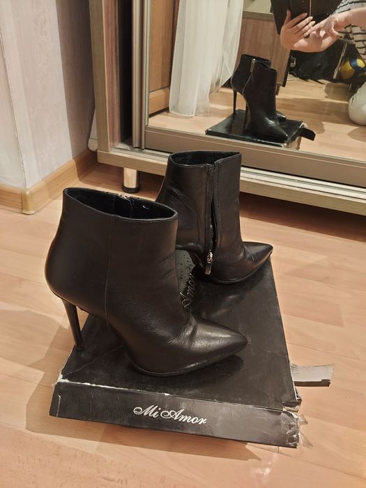 Ботильоны итальянские кожаные