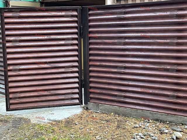 Забор жалюзи из металла