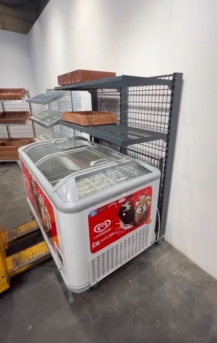 Стелаж - количка за плодове и зеленчуци Wanzl с 3 рафта, 135х93х161 см