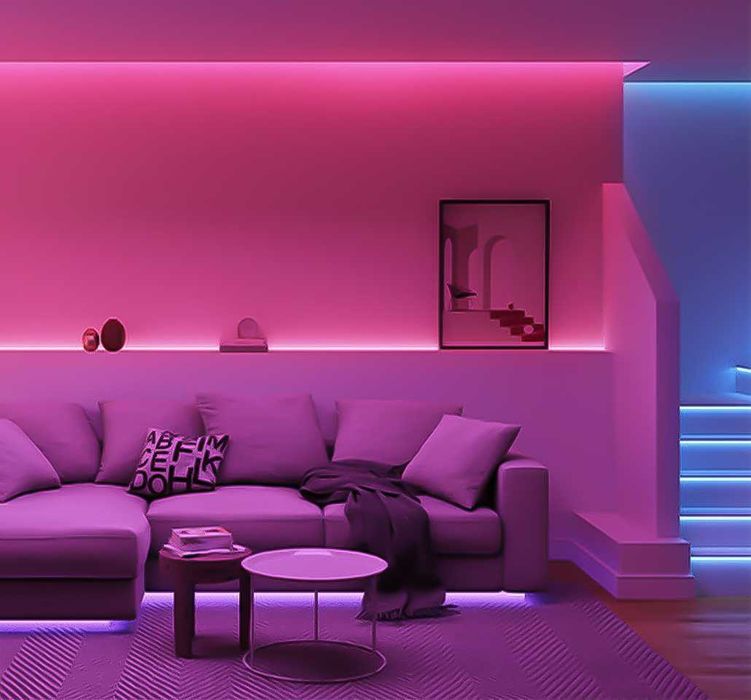 RGB Smart LED лента - 5, 10, 15, 20 метра – Wi-Fi управление, 12V IP20