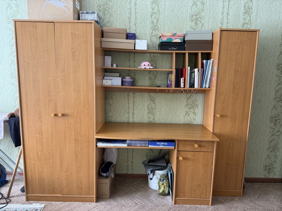 Шкаф и рабочий стол