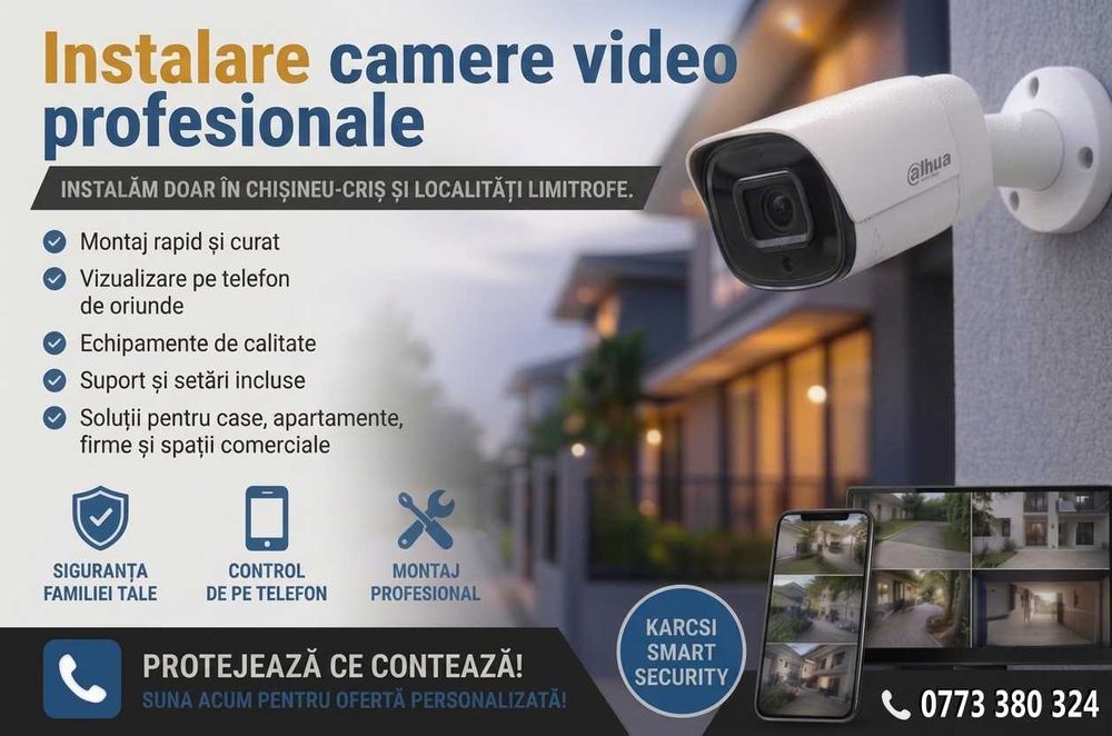 Instalare camere de Supraveghere Chișineu-Criș și localități limitrofe
