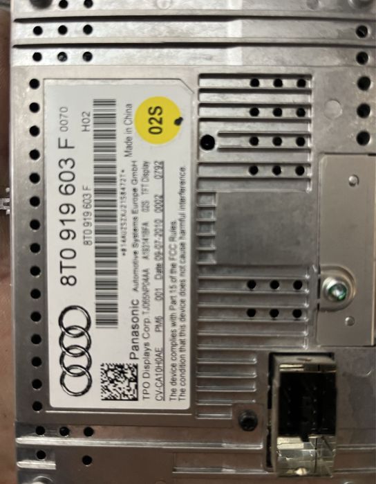 Display navigatie audi a4 b8 b8.5  8T0919603a 8T0919603f 8T0919603g e