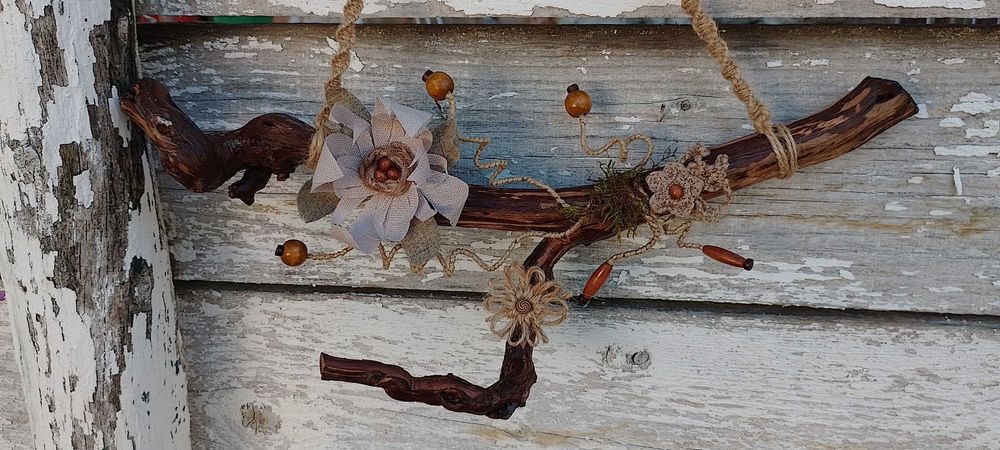 Лоза - декор за стена, макраме