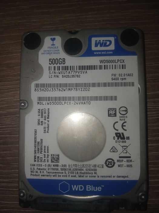 Vand Hdd 500 gb wester digital urgent