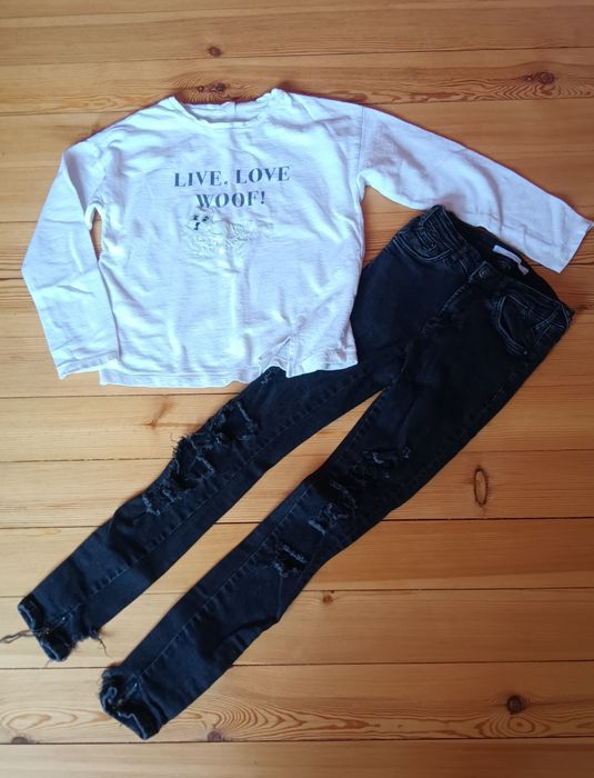 НОВИ!Оригинални Nike долнище и блуза и др.качествени дрешки р-р 152 см