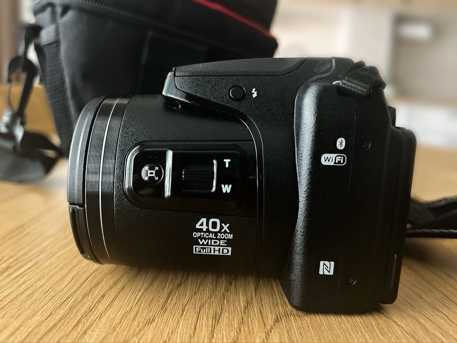 Aparat foto digital Nikon COOLPIX B500, 16MP, Negru + husǎ