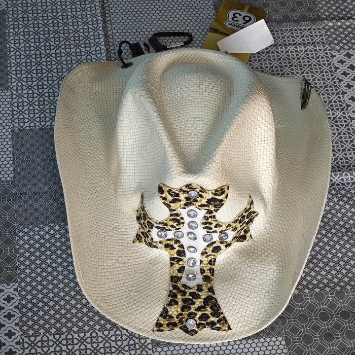 Pălărie cowboy / cowgirl Peter Grimm vintage Rockstar Ivy animal print
