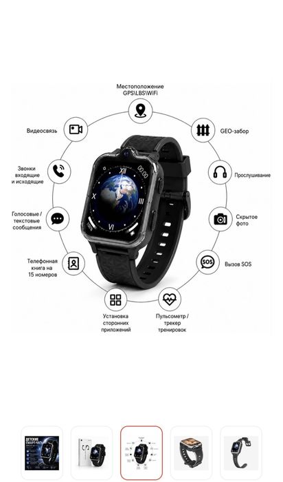Детские смарт часы Wonlex kt42/ Sirius s4 pro