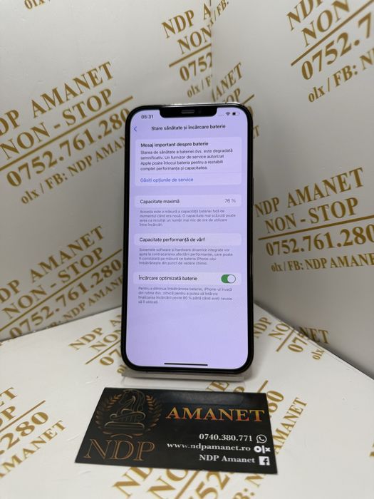 NDP Amanet Braila Iphone 12 Pro Max(54817)