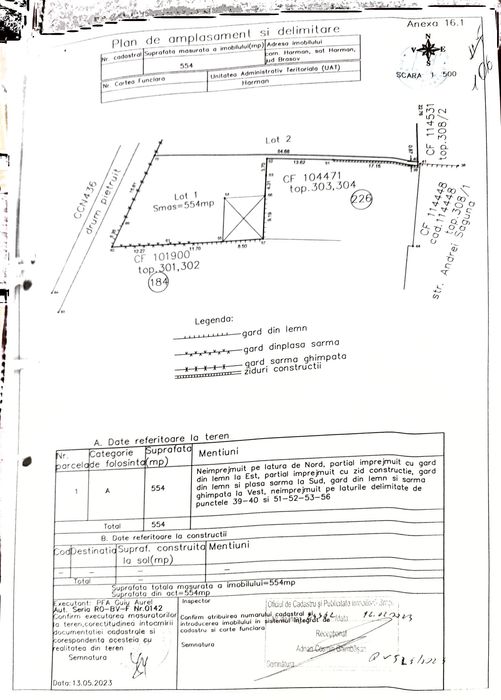 Teren intravilan Hărman, Brașov.