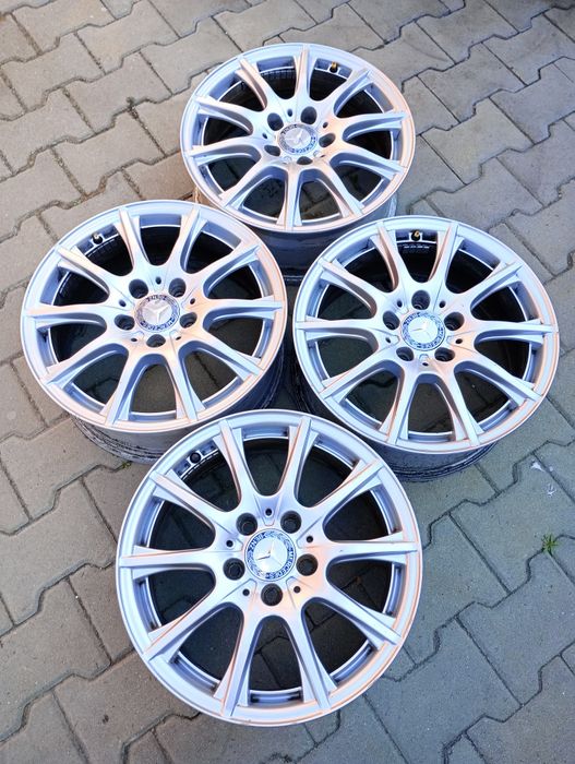 4 jante aliaj 5x112 R16 originale Mercedes C-class E-class vito viano b-class a-class