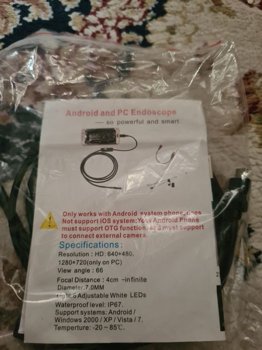 Эндоскоп для смартфонов и ПК