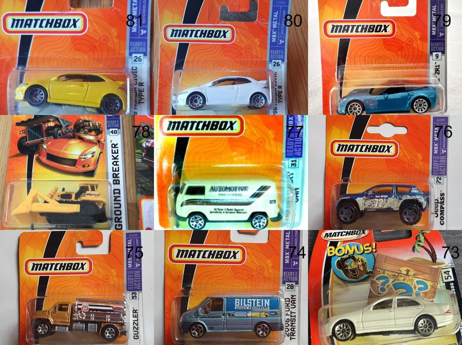 Метални колички Мачбокс Matchbox от различни години в мащаб 1:64 Част1