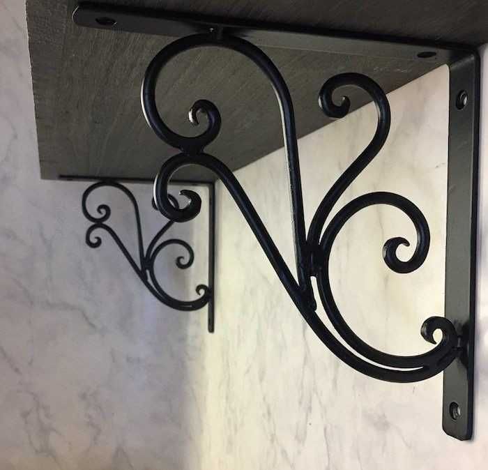 Конзоли , ъгли и стойки за рафтове мивки и етажерки от ковано желязо