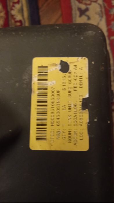 Chiuveta militara portabila SUA ( surgical sink ) US Army