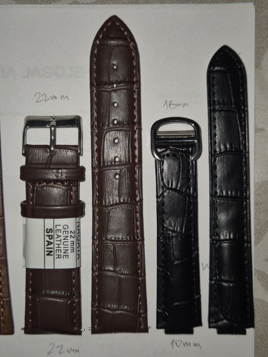 Ремешки кожаные часовые