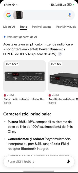 Amplificator audio nou