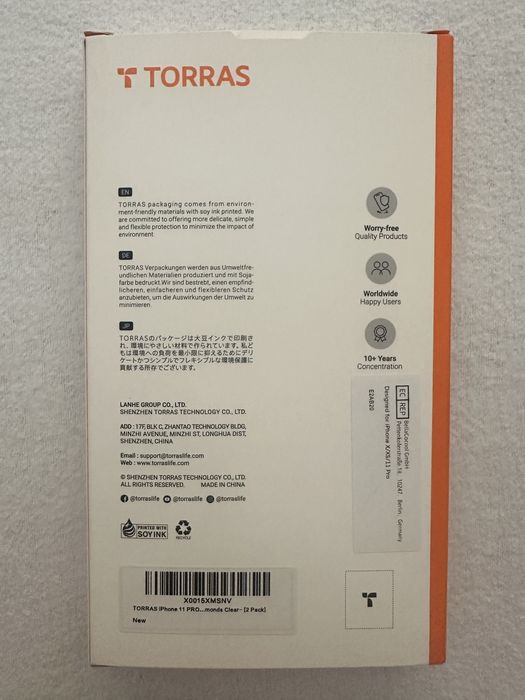 2x folii protectoare ecran iPhone X/XS/11 Pro
