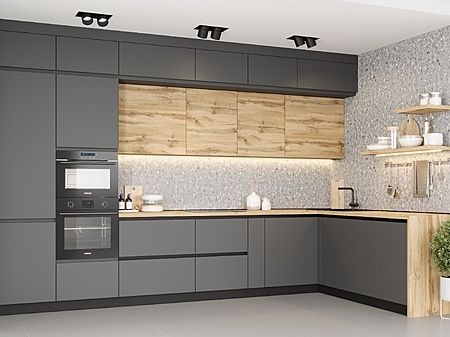 Кухонная мебель мдф хайтек