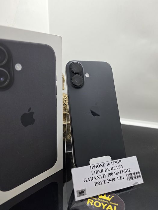 Amanet Royal: Iphone 16 128GB  90Baterie / Factura