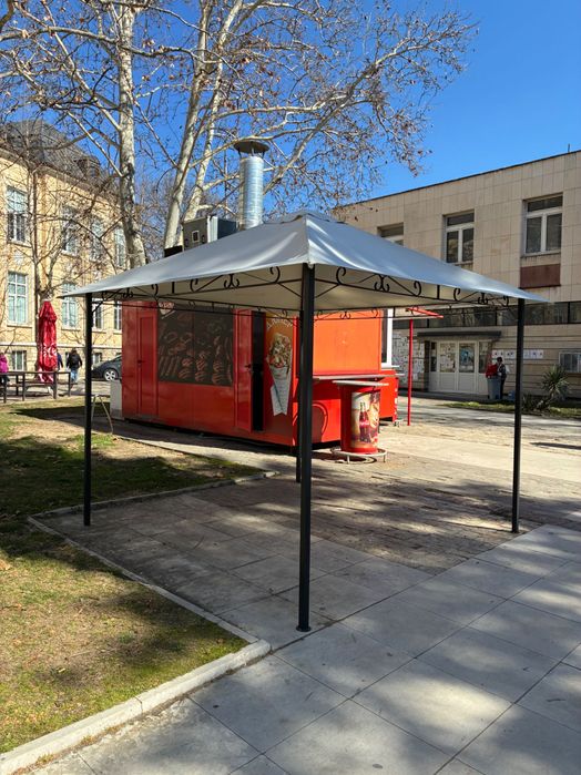 Голяма шатра 3×3 м – здрава метална конструкция, градинска / търговска