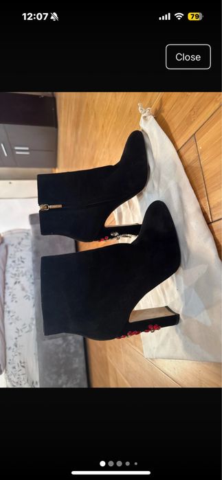 Botine negre Dolce Gabbana