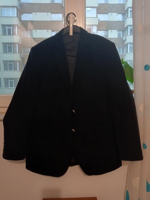 Sacou negru casual, marime 50.
