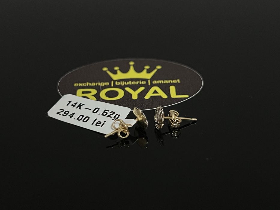 Bijuteria Royal CB : Cercei dama aur nou 14k 0,52gr