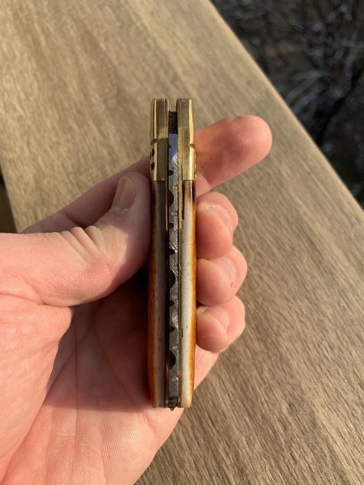 Сгъваемо ножче ръчно изработено