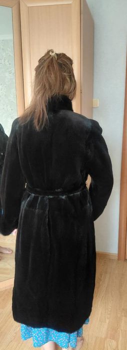 Стриженная норковая шуба