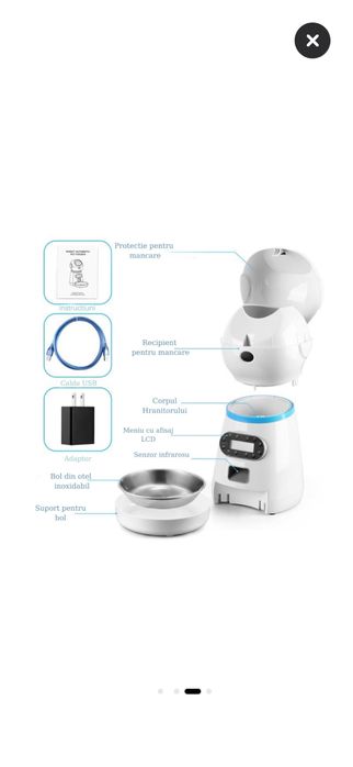 Hranitor automat pisici/catei