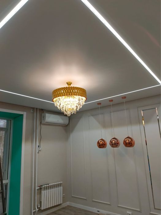 Натяжные потолки.