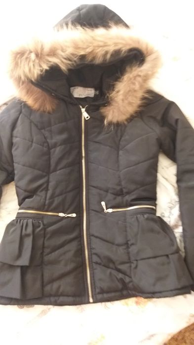 Кокетно яке със естествен косъм С размер