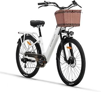 Bicicletă electrică Cysum City 26" – baterie 36V 10Ah, anvelope 26x1.95", pentru naveta urbană