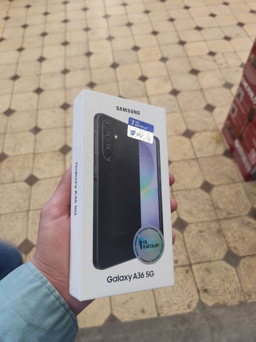 Samsung Galaxy A36 5G – Yangi, Qadoqlangan, Rasrochka 3–24 Oy