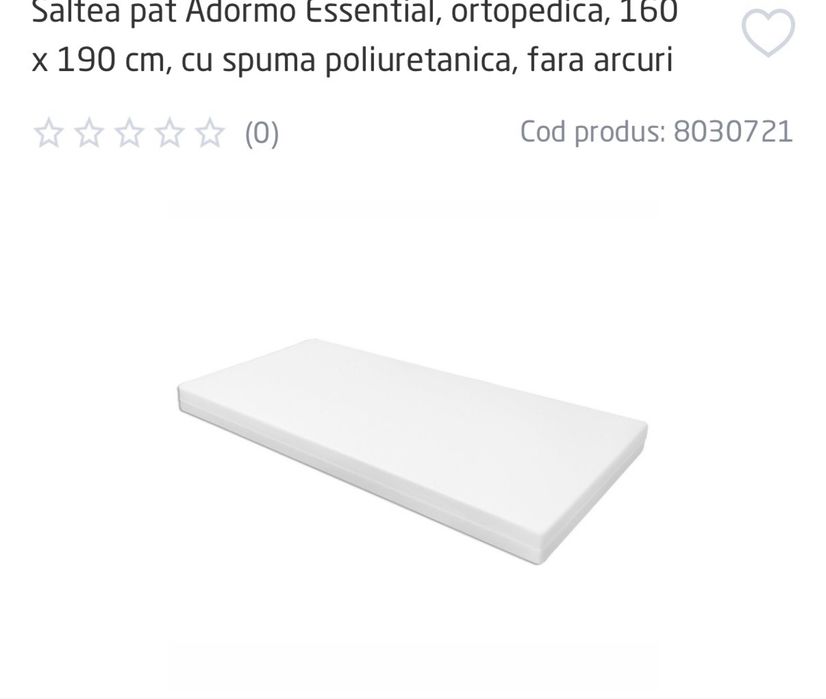 Saltea pat Adormo Essentiale