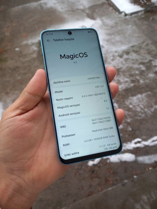 Honor X8a sotiladi 128Gb