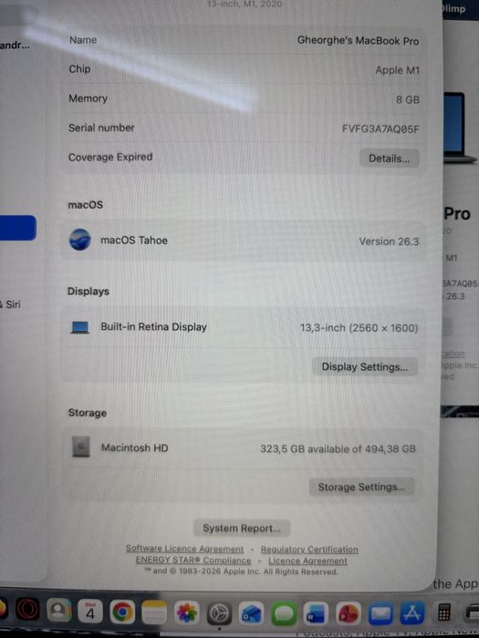 Laptop Apple MacBook Pro 13 M1 512 GB