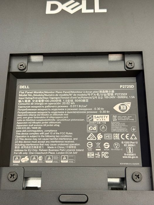 Monitor Dell Pro Plus P2725D 27” QHD IPS 100Hz, Pivot, USB Hub - ca nou