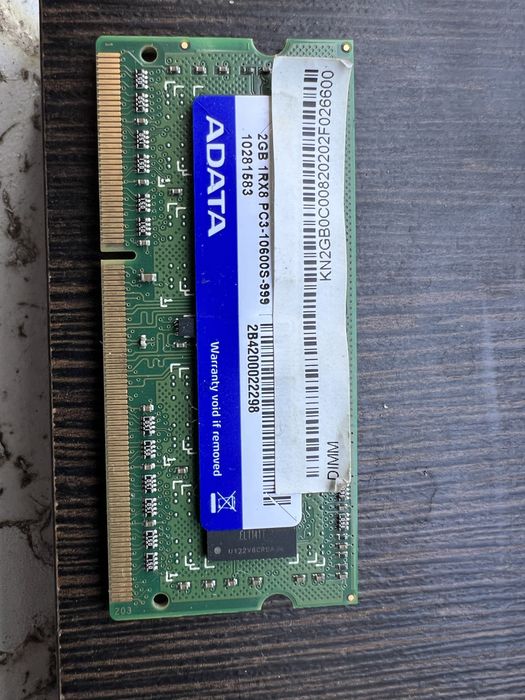 Озу 2 плашки для ноутбука ddr3 по 2gb