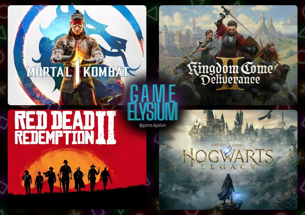 Лучшие цифровые игры для PS5 | MK 1 | RDR 2 | Хогвартс | Kingdom Come