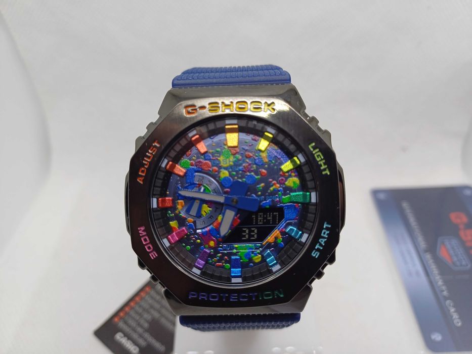Ceas Casio g shock GM 2100 Metal Blue Phantasy.Nou, Garantie 2 ani