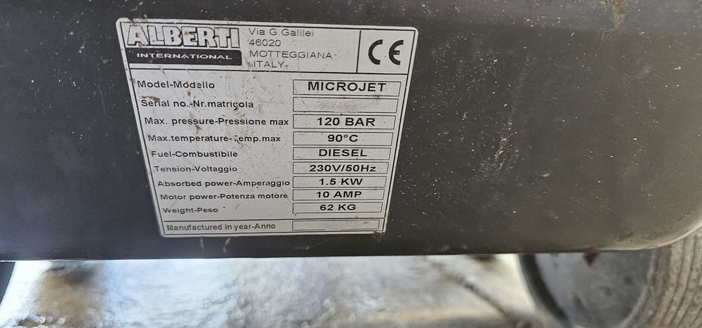 Aparat spălătorie apa calda, turbo jet ,import italia